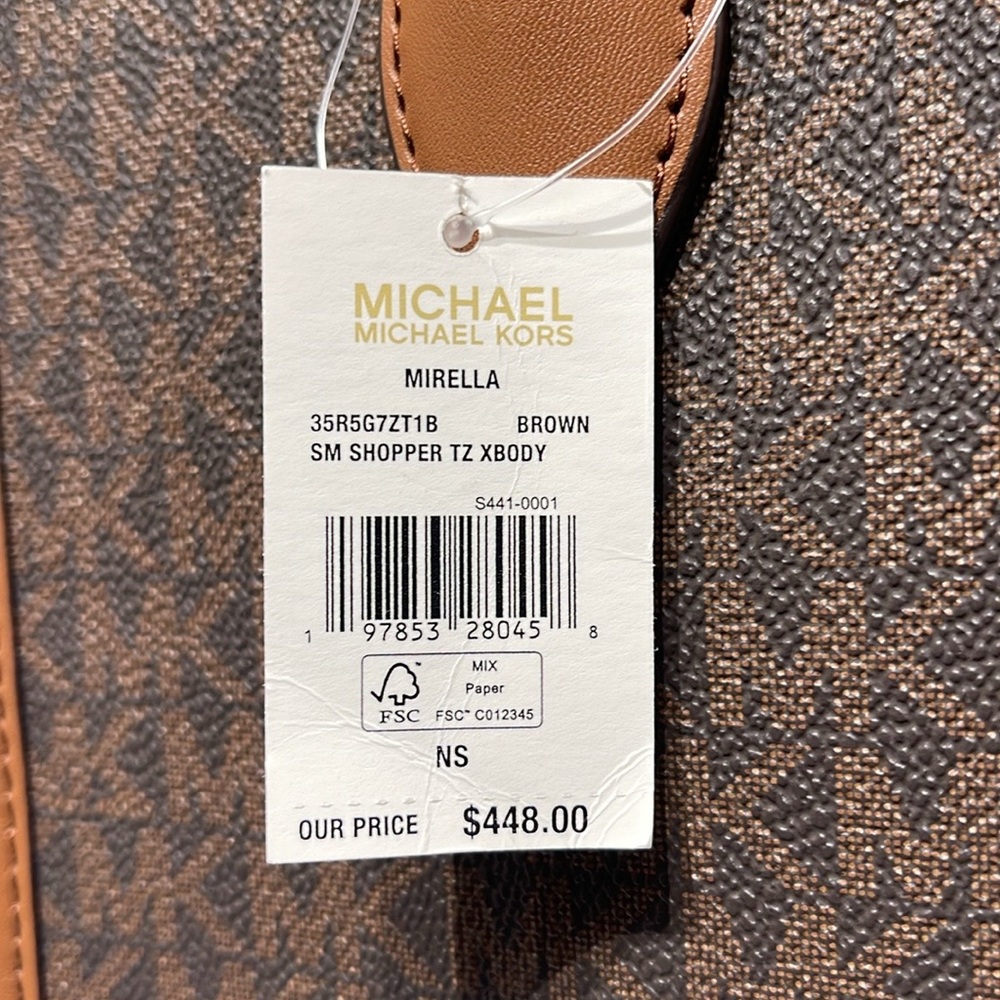 Michael Kors Mirella Small Signature Logo Crossbody Bag
Brown 
NWT - Picture 15 of 16